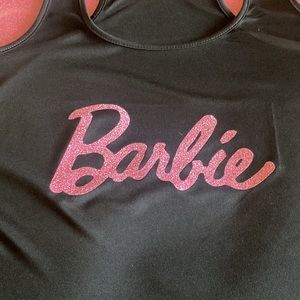 Tank top with Barbie glitter